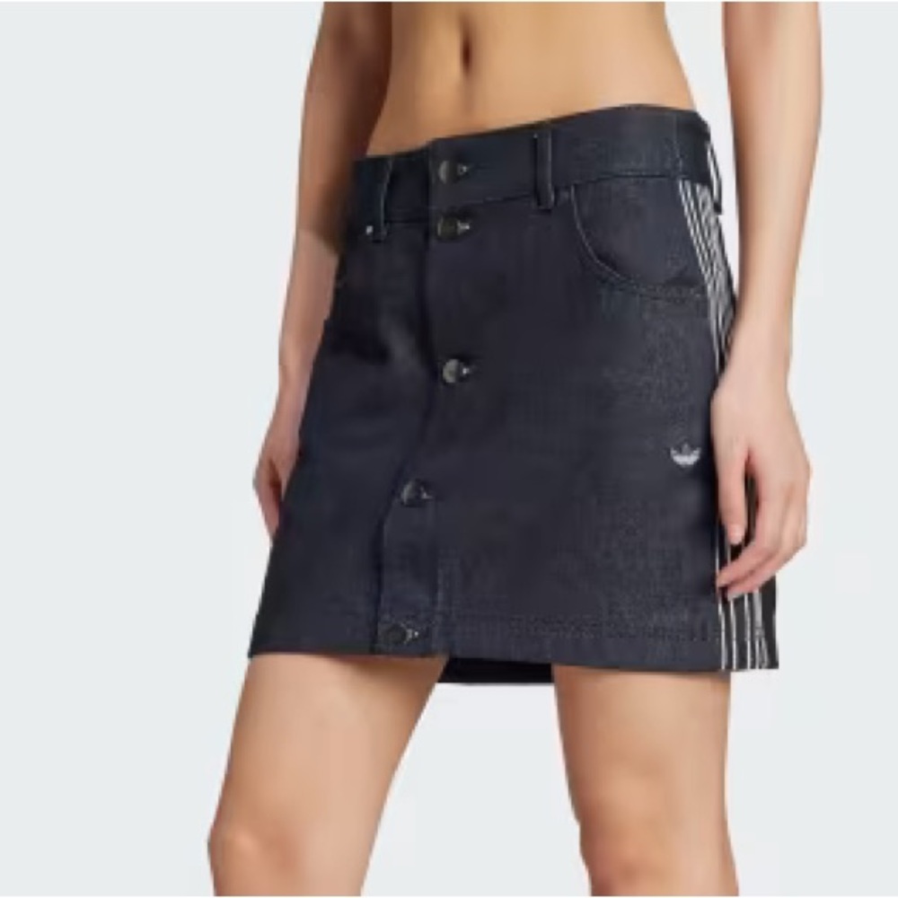 ADIDAS ORIGINALS
High Waist Denim Mini Skirt With Pockets In Blue - Picture 3 of 7
